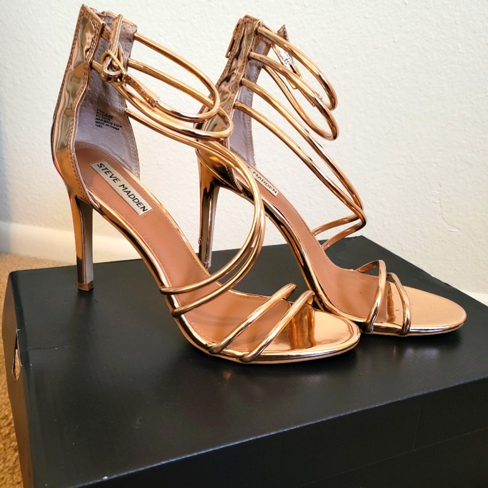 Rose gold heels